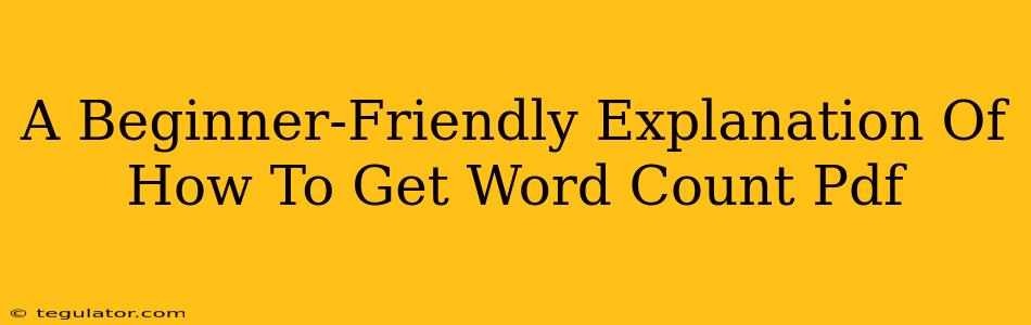 A Beginner-Friendly Explanation Of How To Get Word Count Pdf