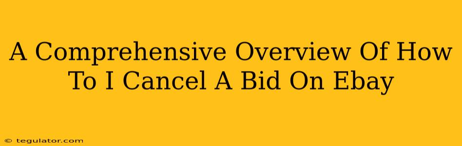 A Comprehensive Overview Of How To I Cancel A Bid On Ebay