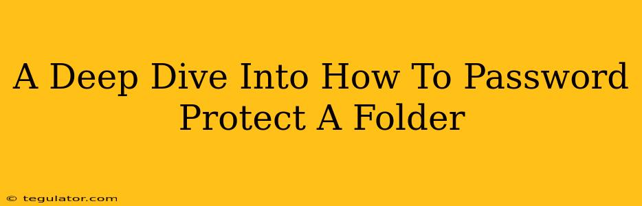 A Deep Dive Into How To Password Protect A Folder