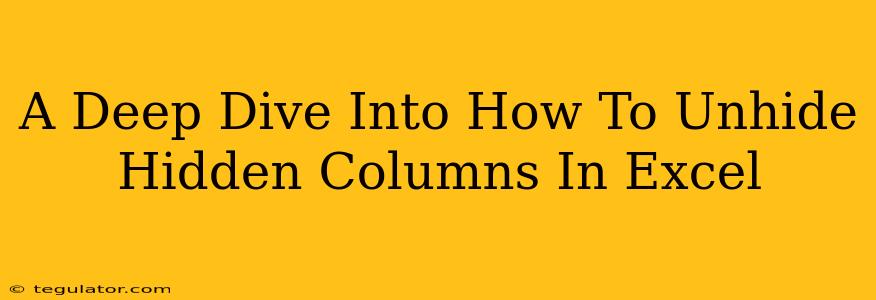 A Deep Dive Into How To Unhide Hidden Columns In Excel