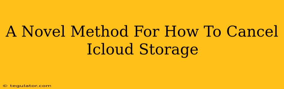 A Novel Method For How To Cancel Icloud Storage