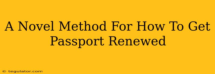 A Novel Method For How To Get Passport Renewed