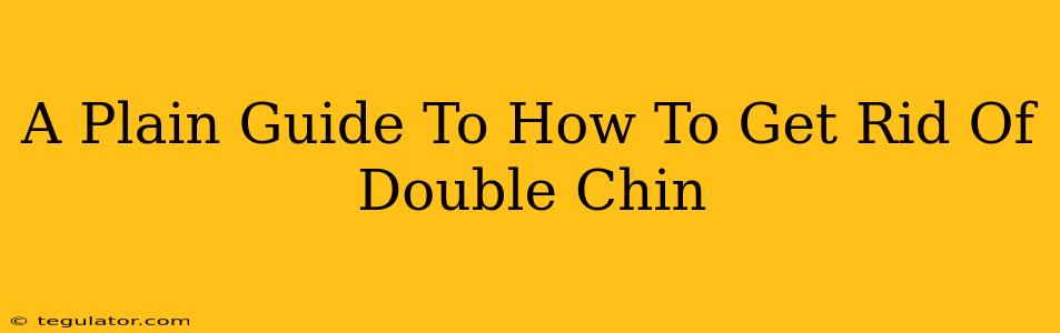 A Plain Guide To How To Get Rid Of Double Chin