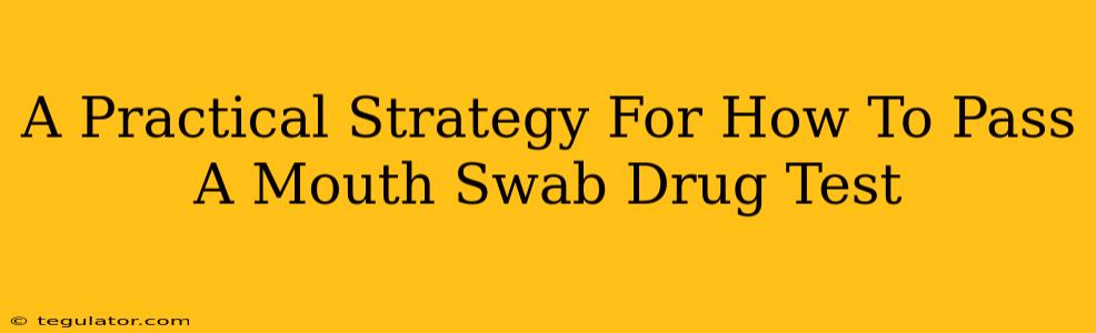 A Practical Strategy For How To Pass A Mouth Swab Drug Test