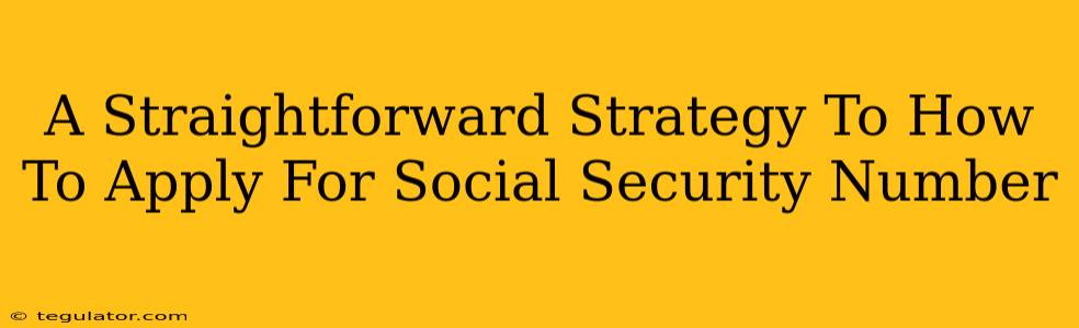 A Straightforward Strategy To How To Apply For Social Security Number