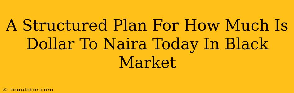 A Structured Plan For How Much Is Dollar To Naira Today In Black Market