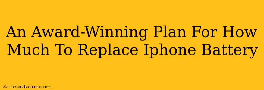 An Award-Winning Plan For How Much To Replace Iphone Battery