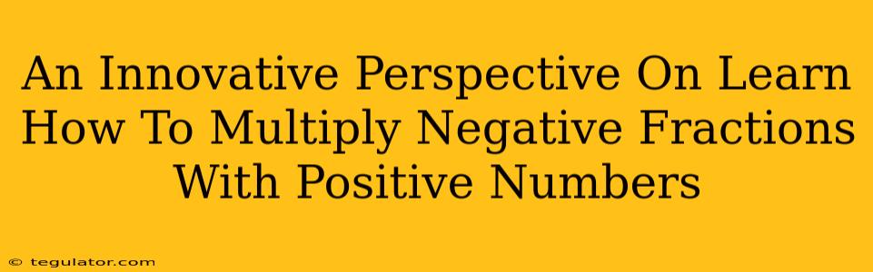 An Innovative Perspective On Learn How To Multiply Negative Fractions With Positive Numbers