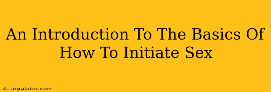 An Introduction To The Basics Of How To Initiate Sex