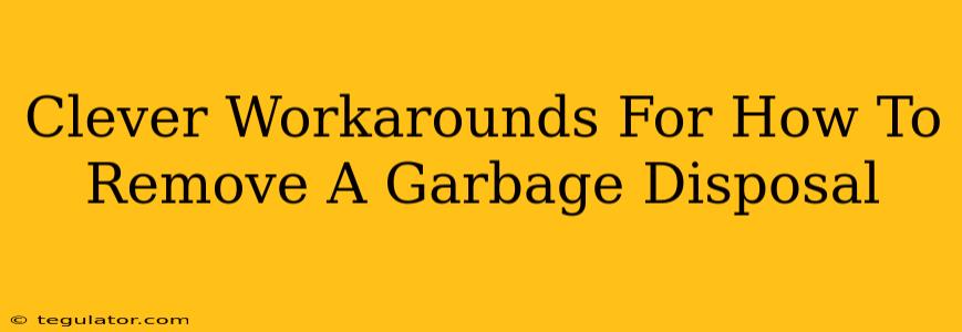 Clever Workarounds For How To Remove A Garbage Disposal