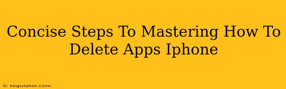 Concise Steps To Mastering How To Delete Apps Iphone