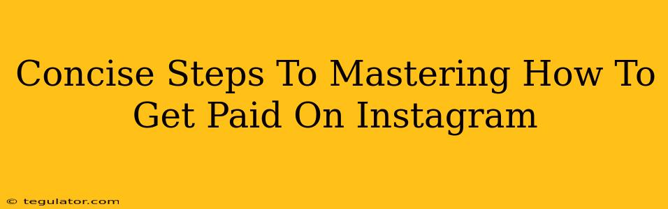 Concise Steps To Mastering How To Get Paid On Instagram