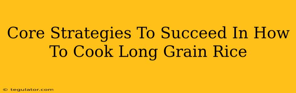 Core Strategies To Succeed In How To Cook Long Grain Rice