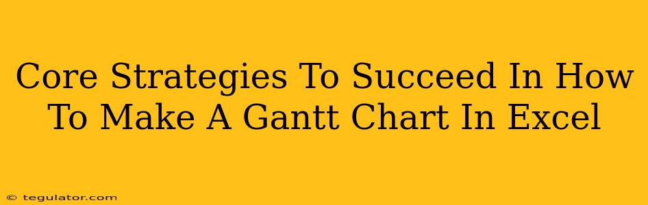 Core Strategies To Succeed In How To Make A Gantt Chart In Excel