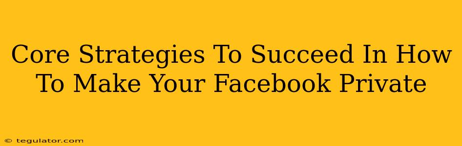 Core Strategies To Succeed In How To Make Your Facebook Private