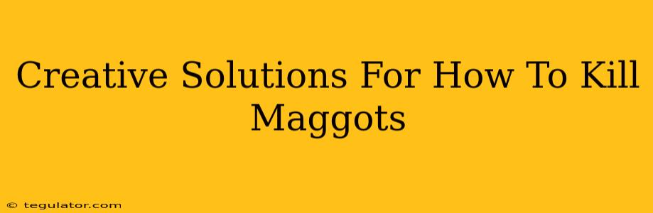 Creative Solutions For How To Kill Maggots