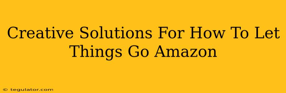 Creative Solutions For How To Let Things Go Amazon