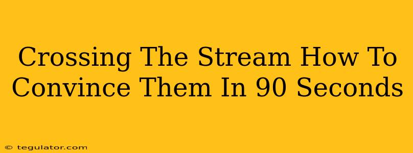 Crossing The Stream How To Convince Them In 90 Seconds