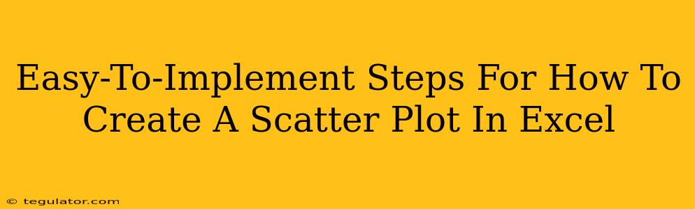 Easy-To-Implement Steps For How To Create A Scatter Plot In Excel