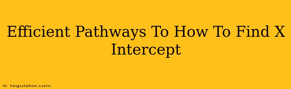 Efficient Pathways To How To Find X Intercept