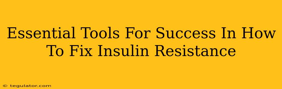 Essential Tools For Success In How To Fix Insulin Resistance