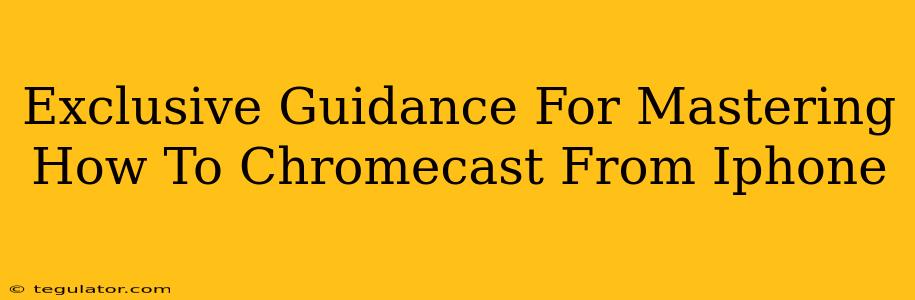Exclusive Guidance For Mastering How To Chromecast From Iphone