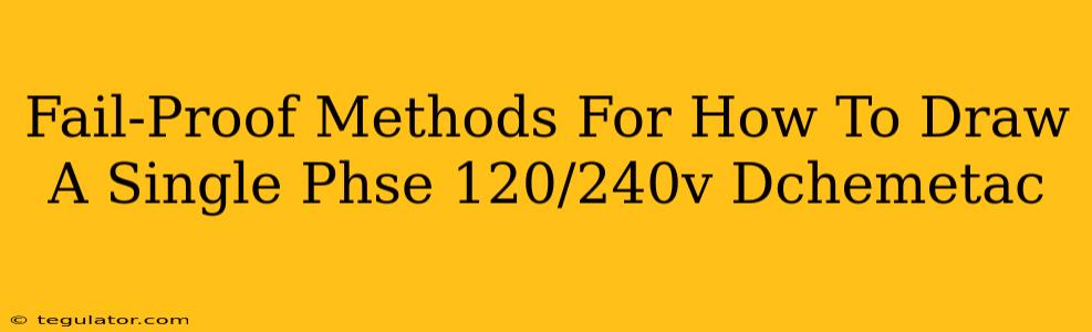 Fail-Proof Methods For How To Draw A Single Phse 120/240v Dchemetac