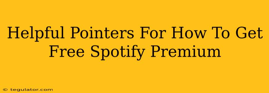 Helpful Pointers For How To Get Free Spotify Premium