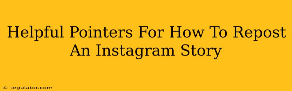 Helpful Pointers For How To Repost An Instagram Story