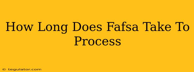 How Long Does Fafsa Take To Process