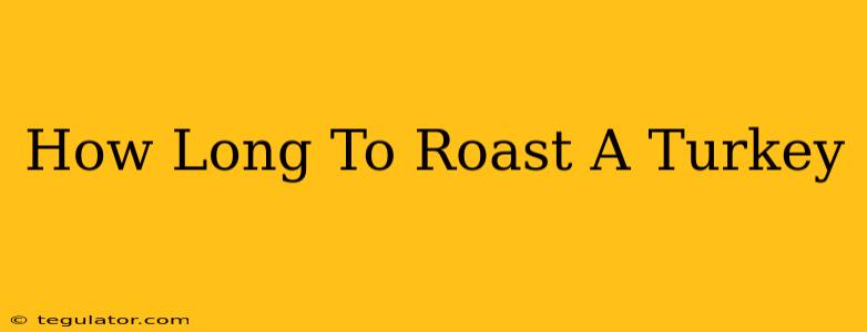 How Long To Roast A Turkey