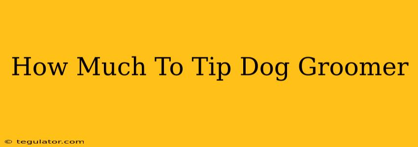 How Much To Tip Dog Groomer