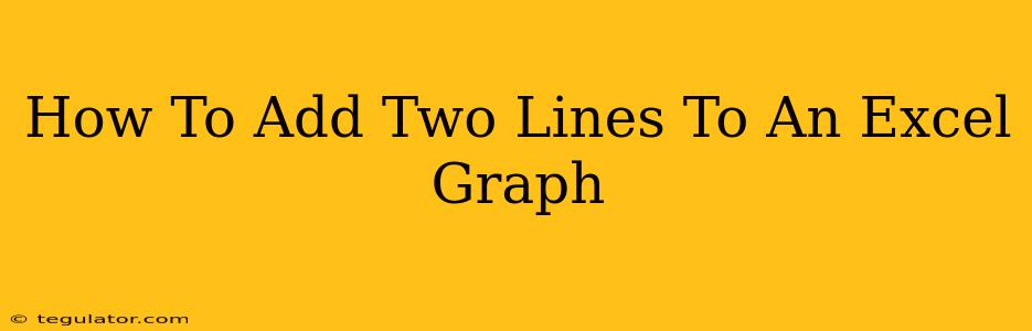 How To Add Two Lines To An Excel Graph