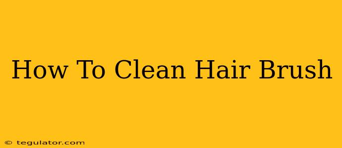 How To Clean Hair Brush