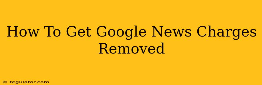 How To Get Google News Charges Removed