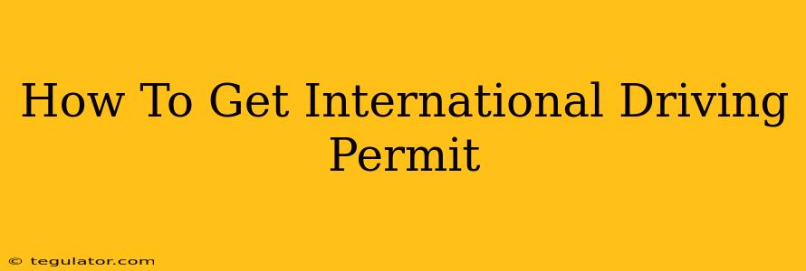 How To Get International Driving Permit