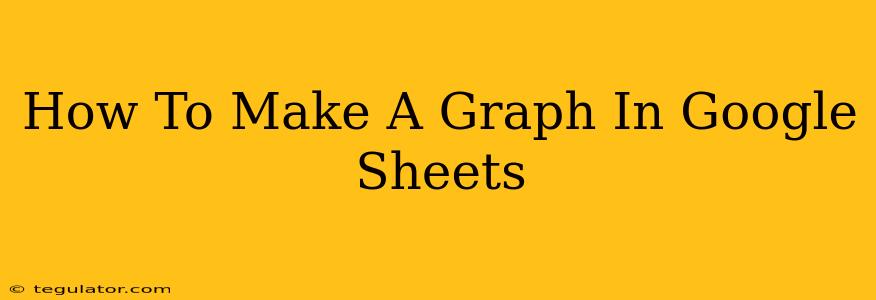 How To Make A Graph In Google Sheets