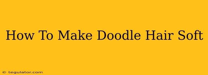 How To Make Doodle Hair Soft