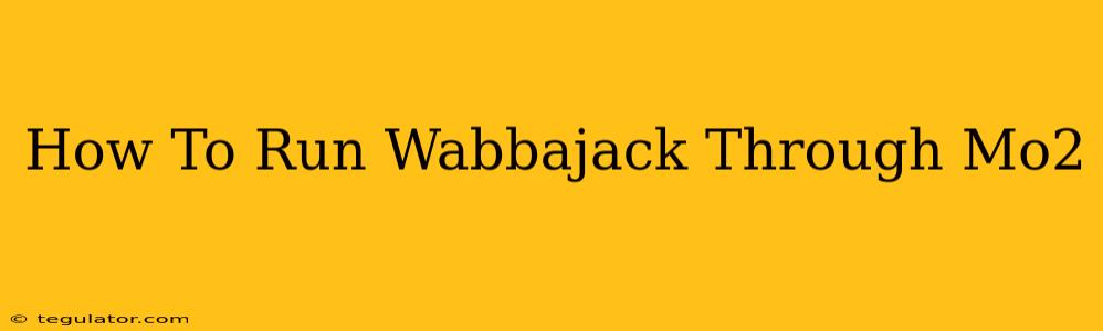 How To Run Wabbajack Through Mo2