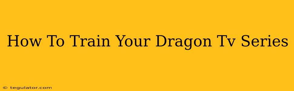 How To Train Your Dragon Tv Series