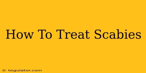 How To Treat Scabies