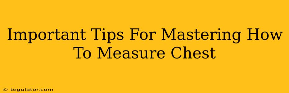 Important Tips For Mastering How To Measure Chest