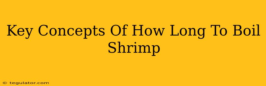 Key Concepts Of How Long To Boil Shrimp