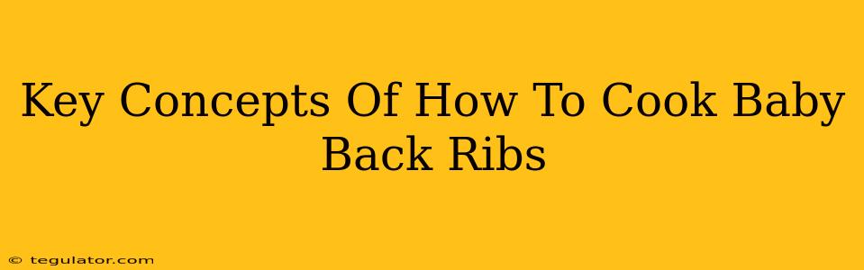 Key Concepts Of How To Cook Baby Back Ribs