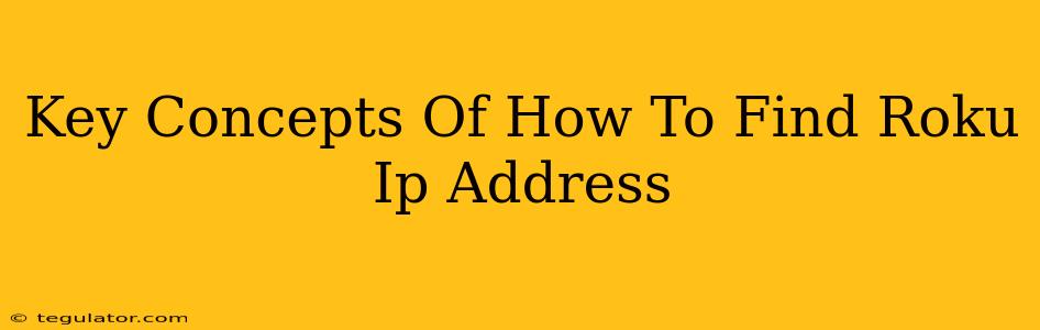 Key Concepts Of How To Find Roku Ip Address