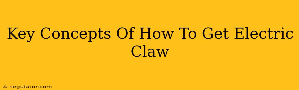 Key Concepts Of How To Get Electric Claw