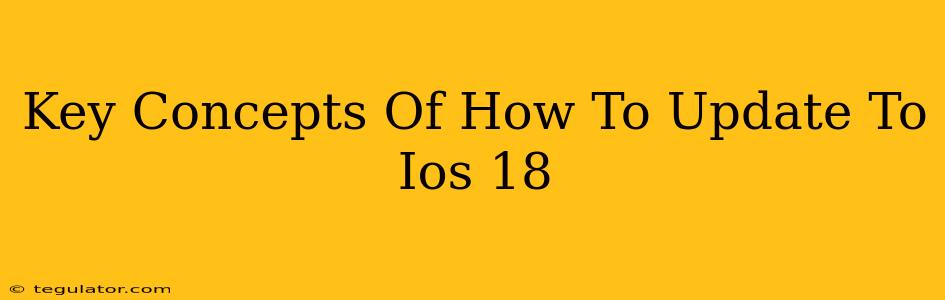 Key Concepts Of How To Update To Ios 18