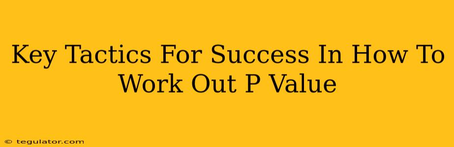 Key Tactics For Success In How To Work Out P Value