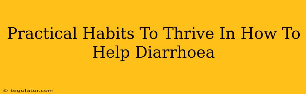 Practical Habits To Thrive In How To Help Diarrhoea