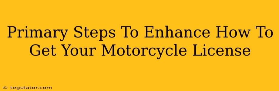 Primary Steps To Enhance How To Get Your Motorcycle License